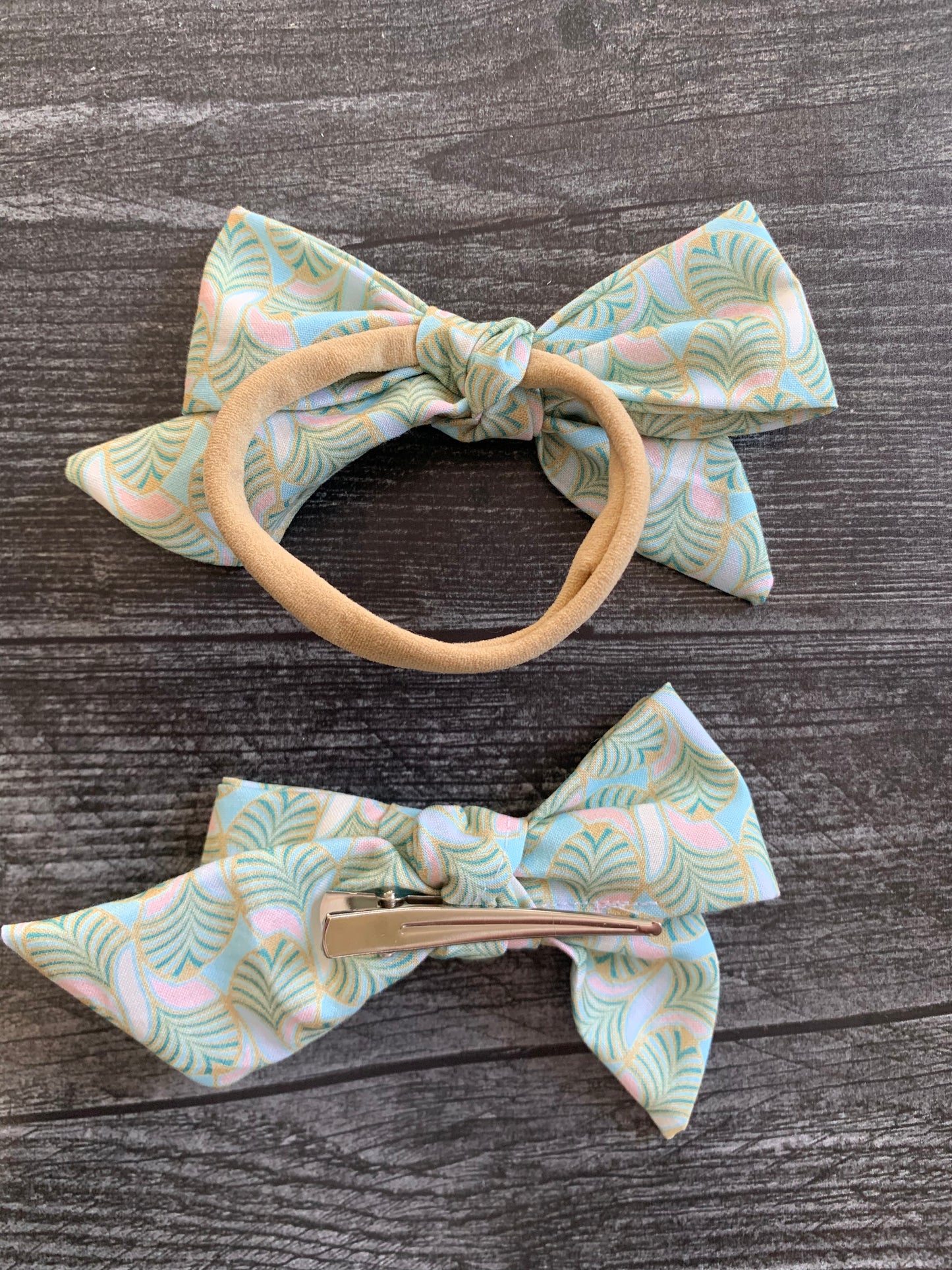Geometric Pastels - Hair Bows
