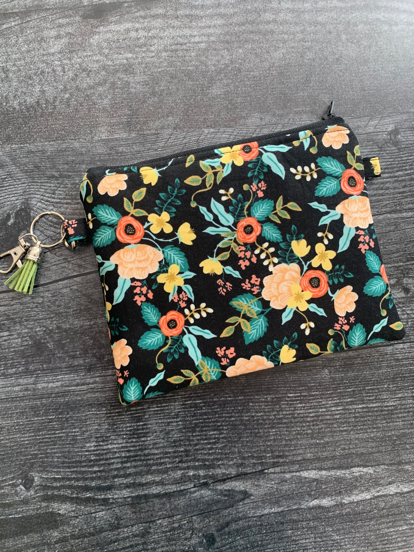 Birch Black - Zippered Pouch (Medium Sized)