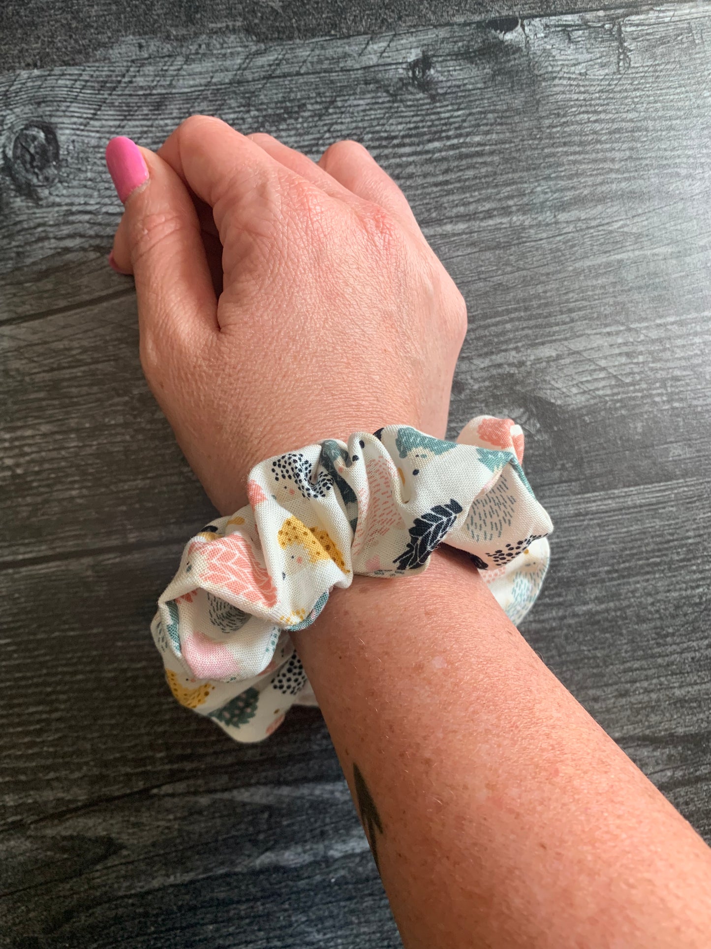 White and Grey Marble - Twisted Knit Headbands