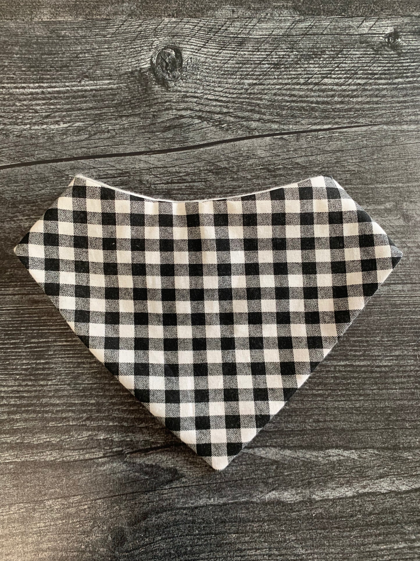 Black Gingham - Infant/Toddler Bandana Bib