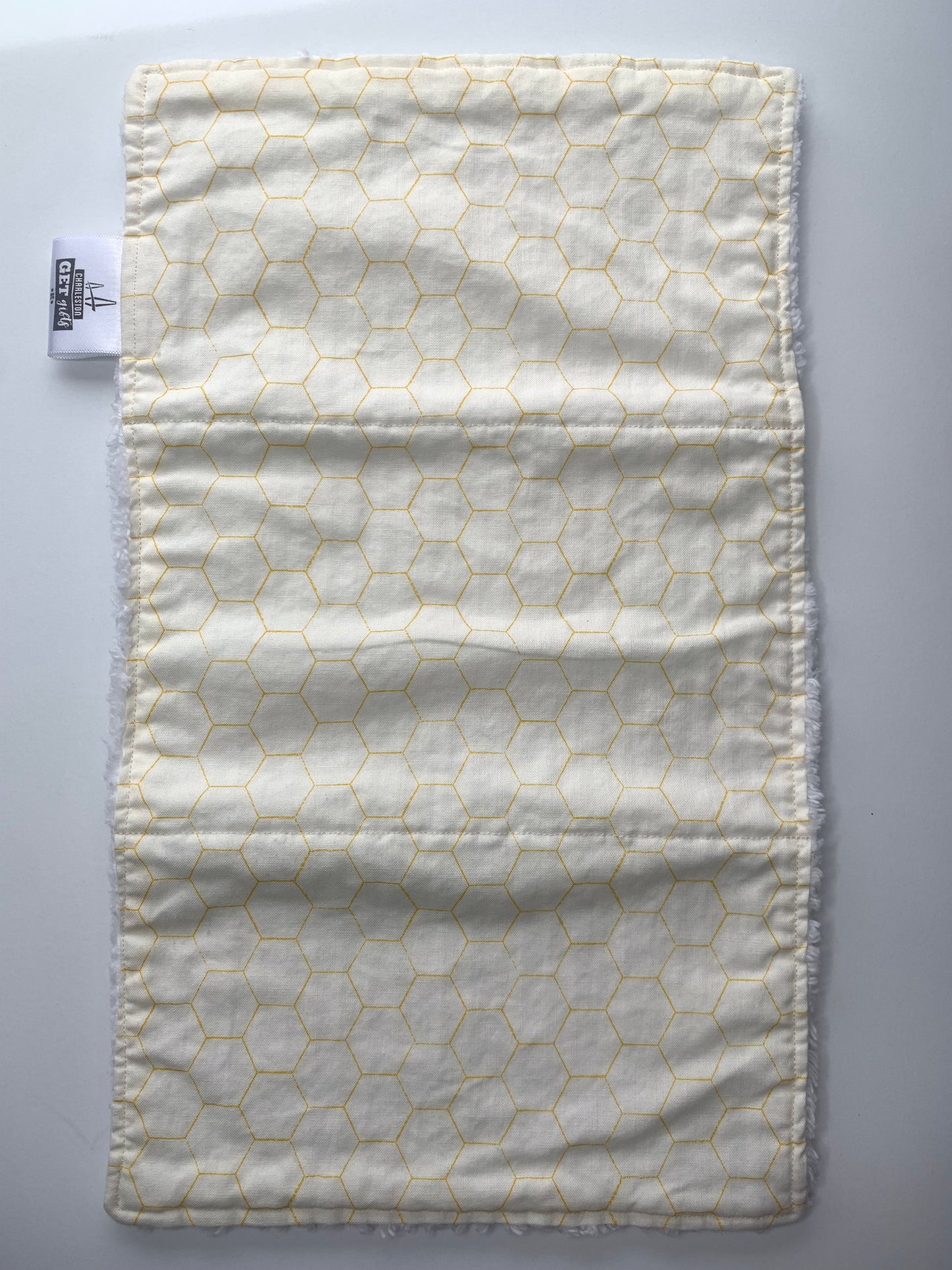 Bees on Baby Blue - Burp Cloths Set