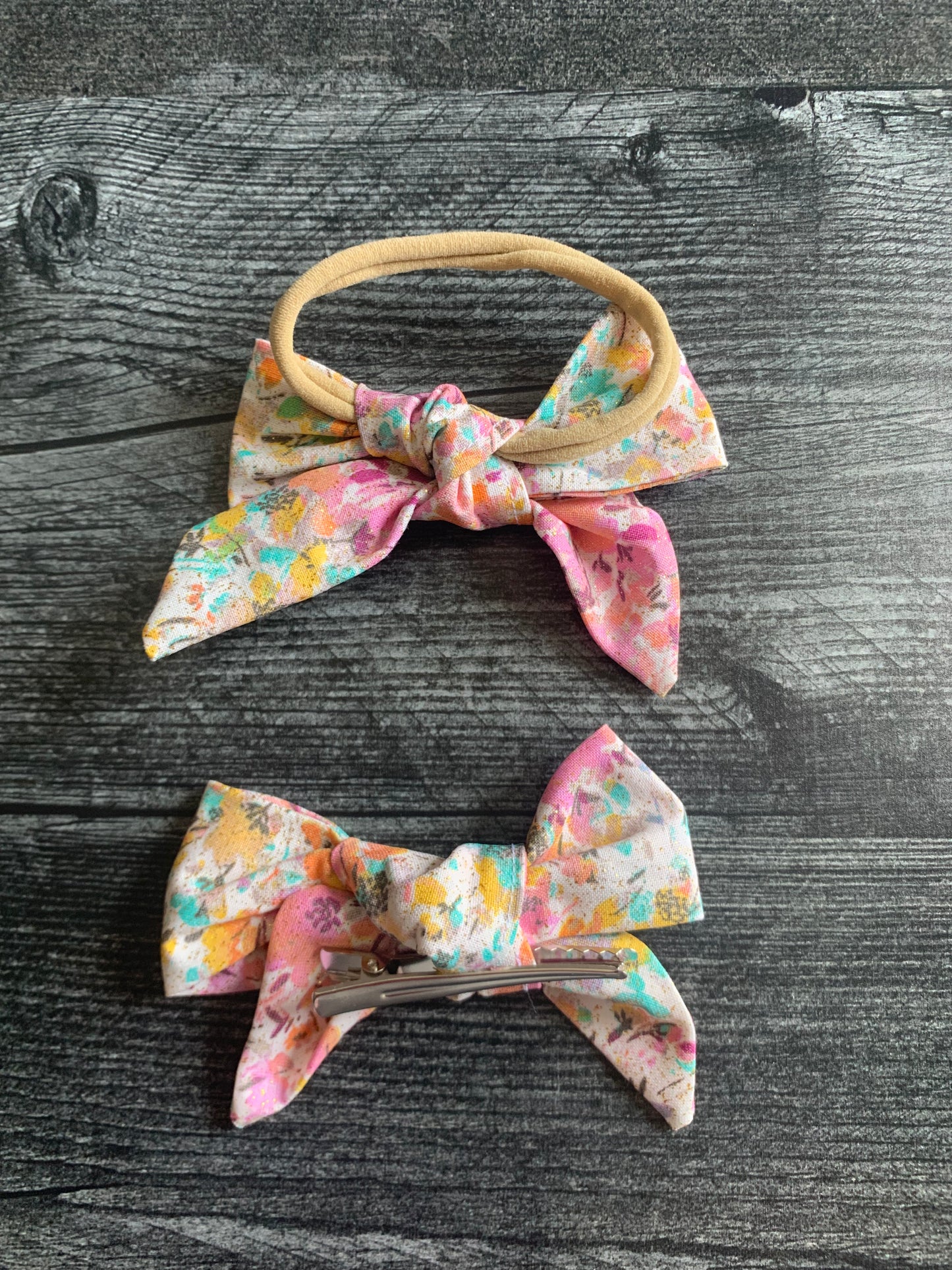 Sparkly Floral - Hair Bows