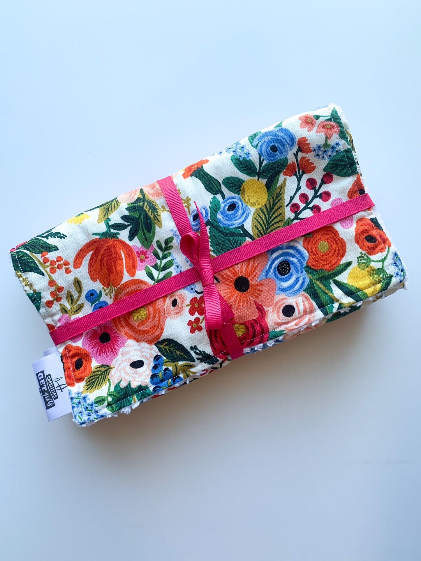 Garden Party Cream - Burp Cloths Set