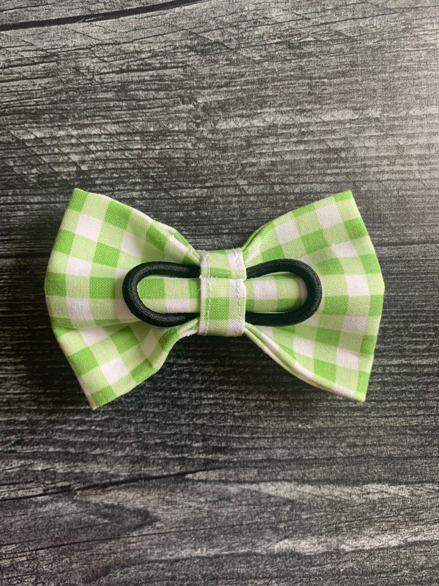 Light Green Gingham - Pet Bow Tie