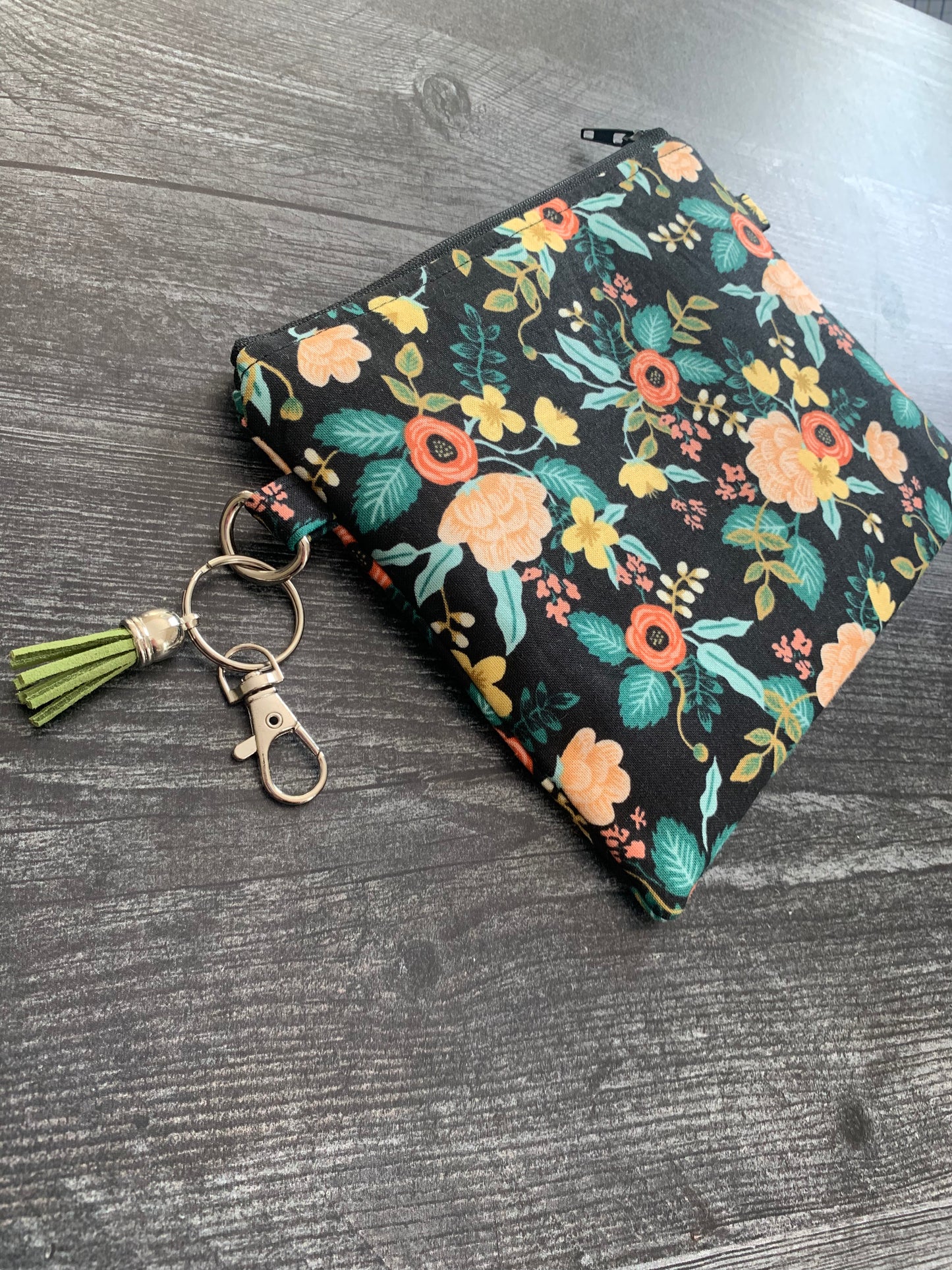 Birch Black - Zippered Pouch (Medium Sized)