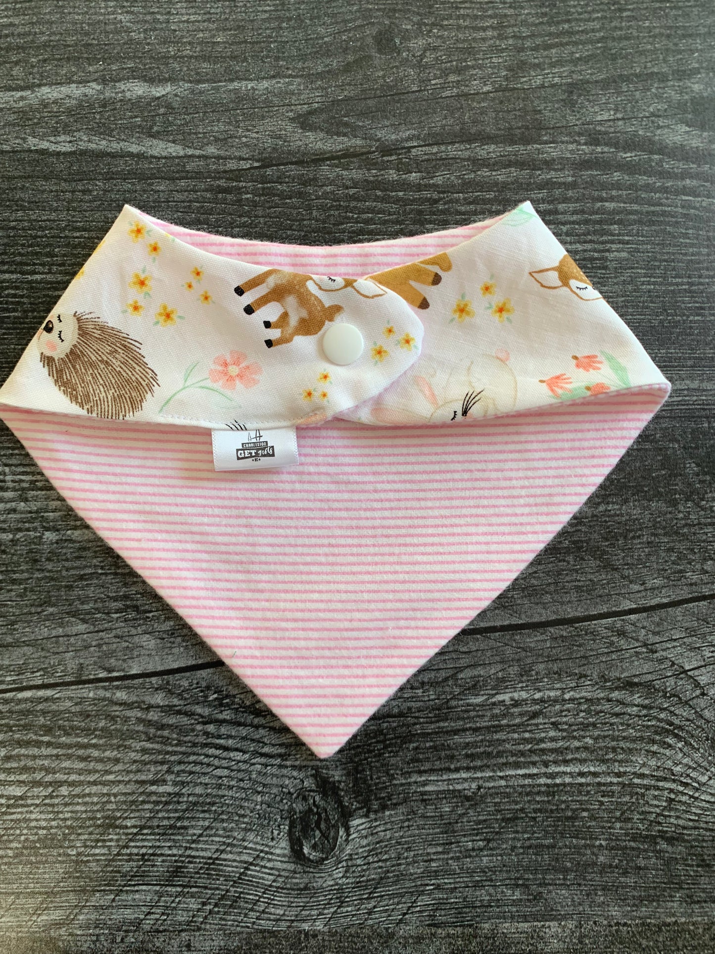 Sleepy Woodland Animals - Infant/Toddler Bandana Bib