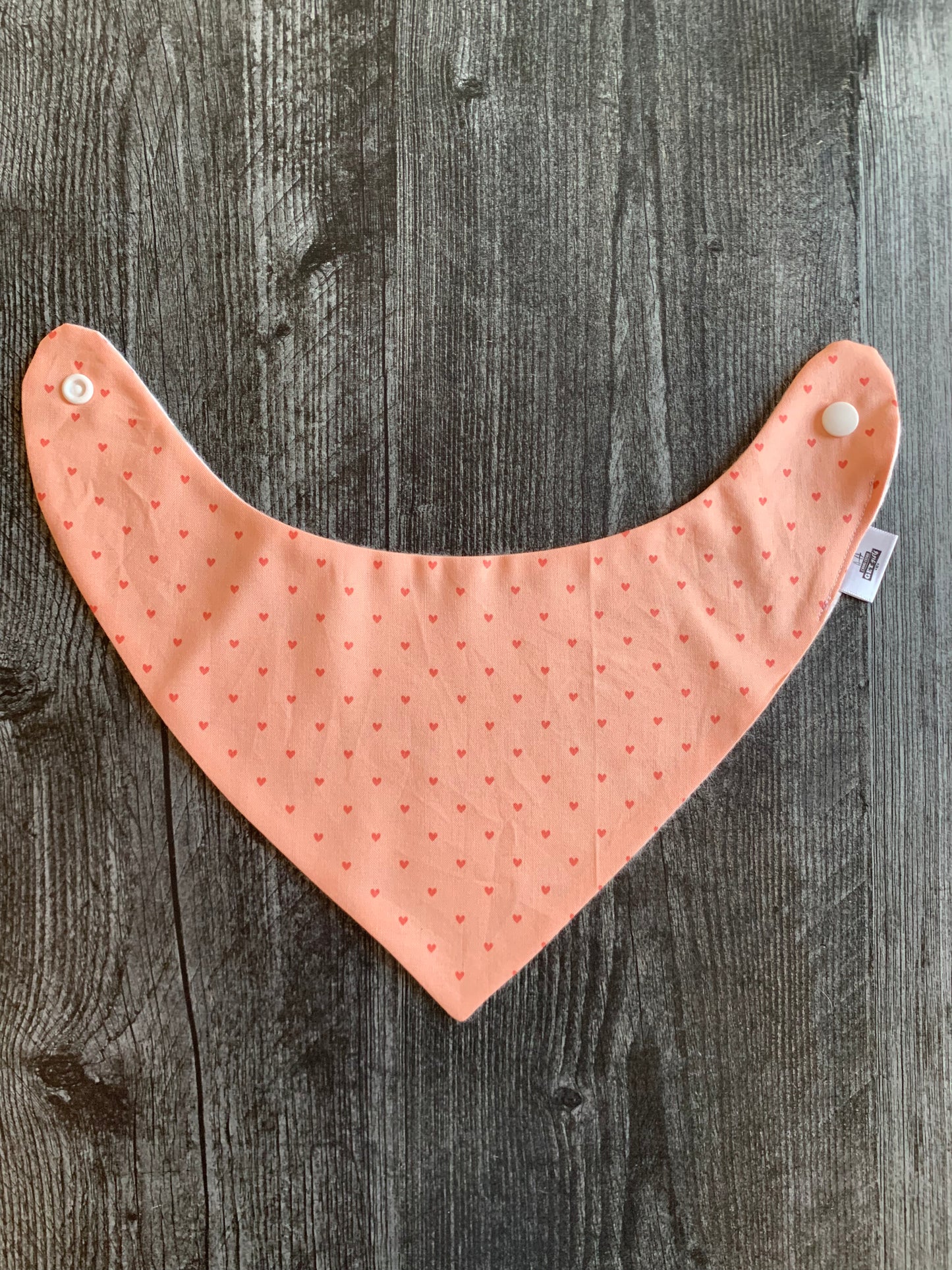 Hearts on Rose - Infant/Toddler Bandana Bib