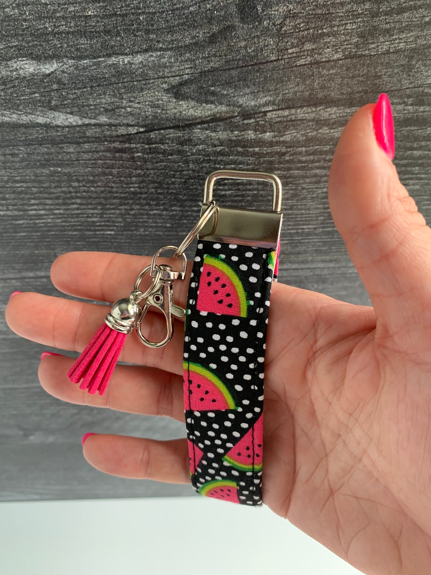 Watermelons on Black - Keychain