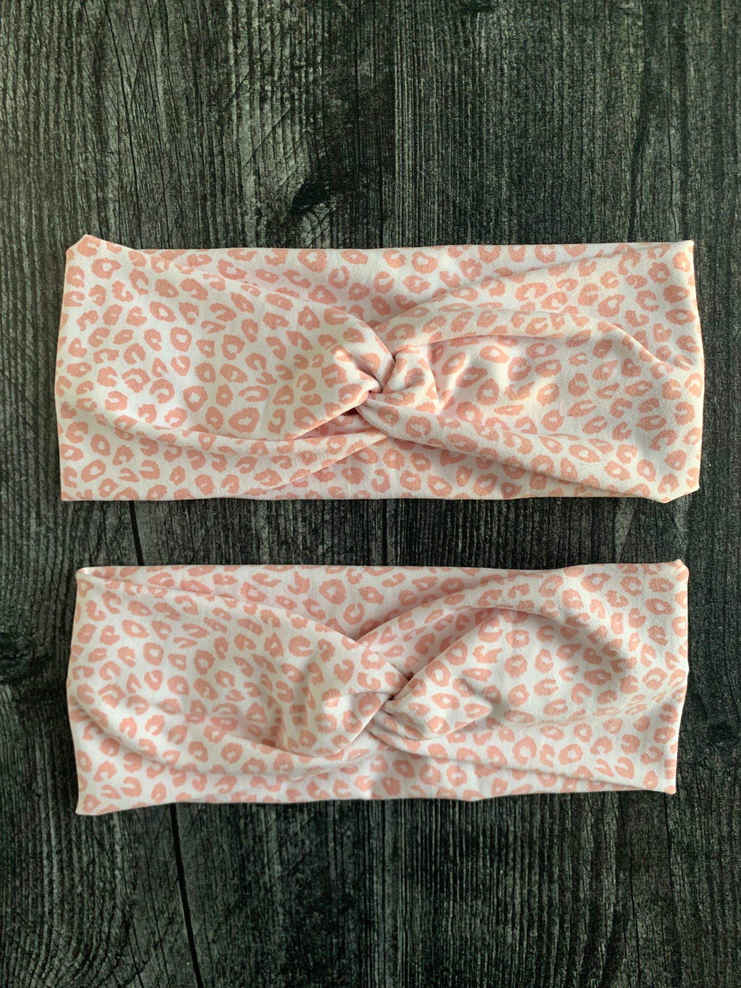 Pink Animal Print - Twisted Knit Headbands