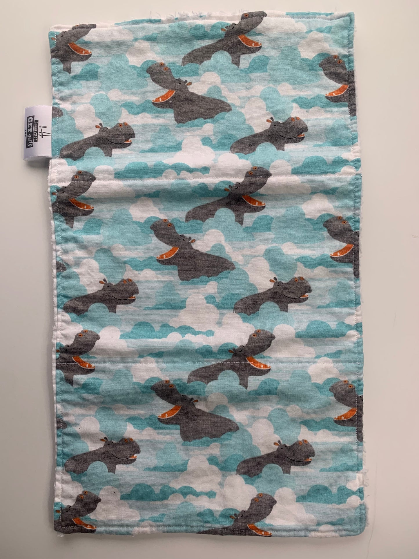 Hippos - Burp Cloth Set