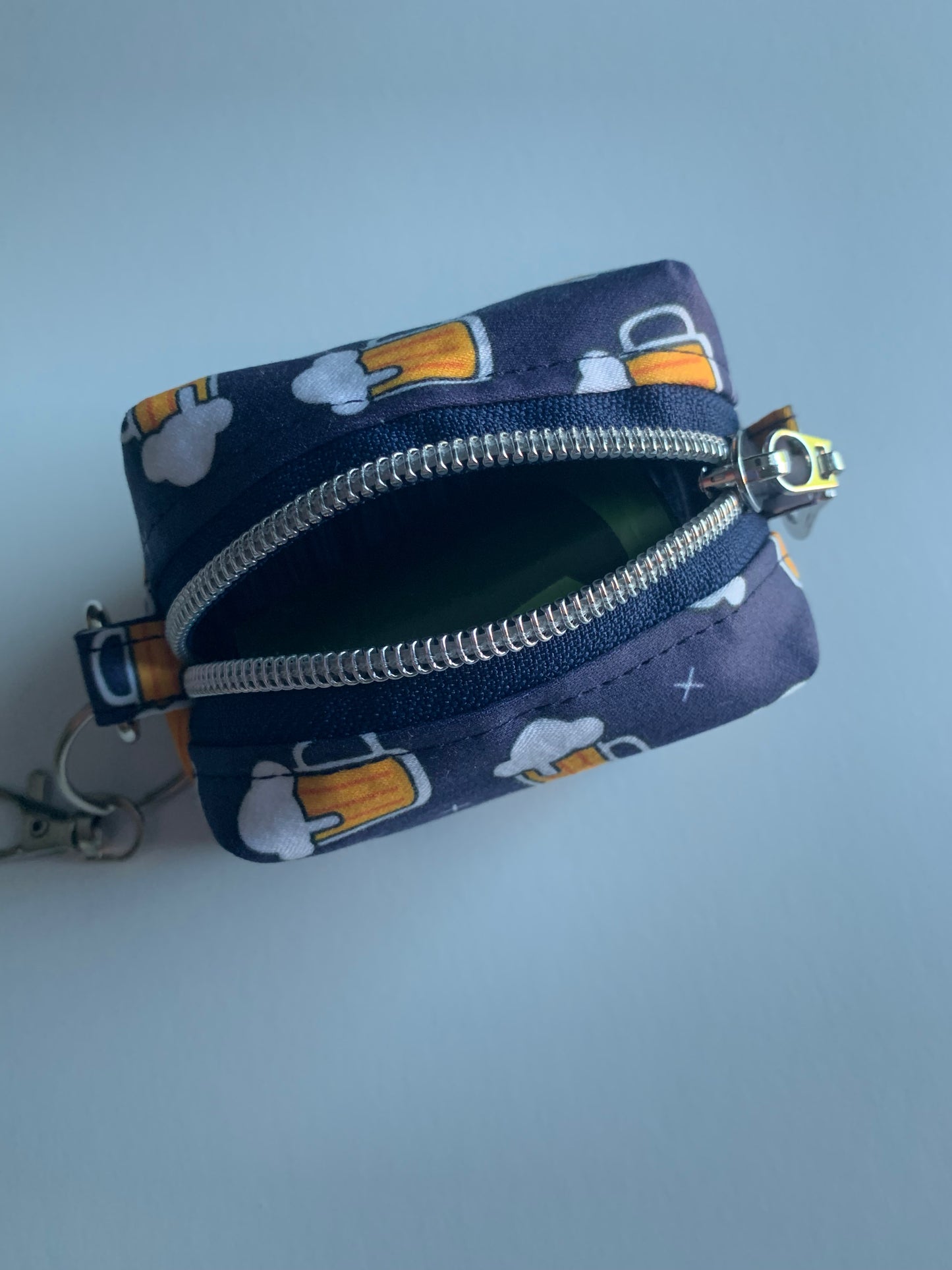 Beer Mugs on Navy - Waste Bag Dispenser