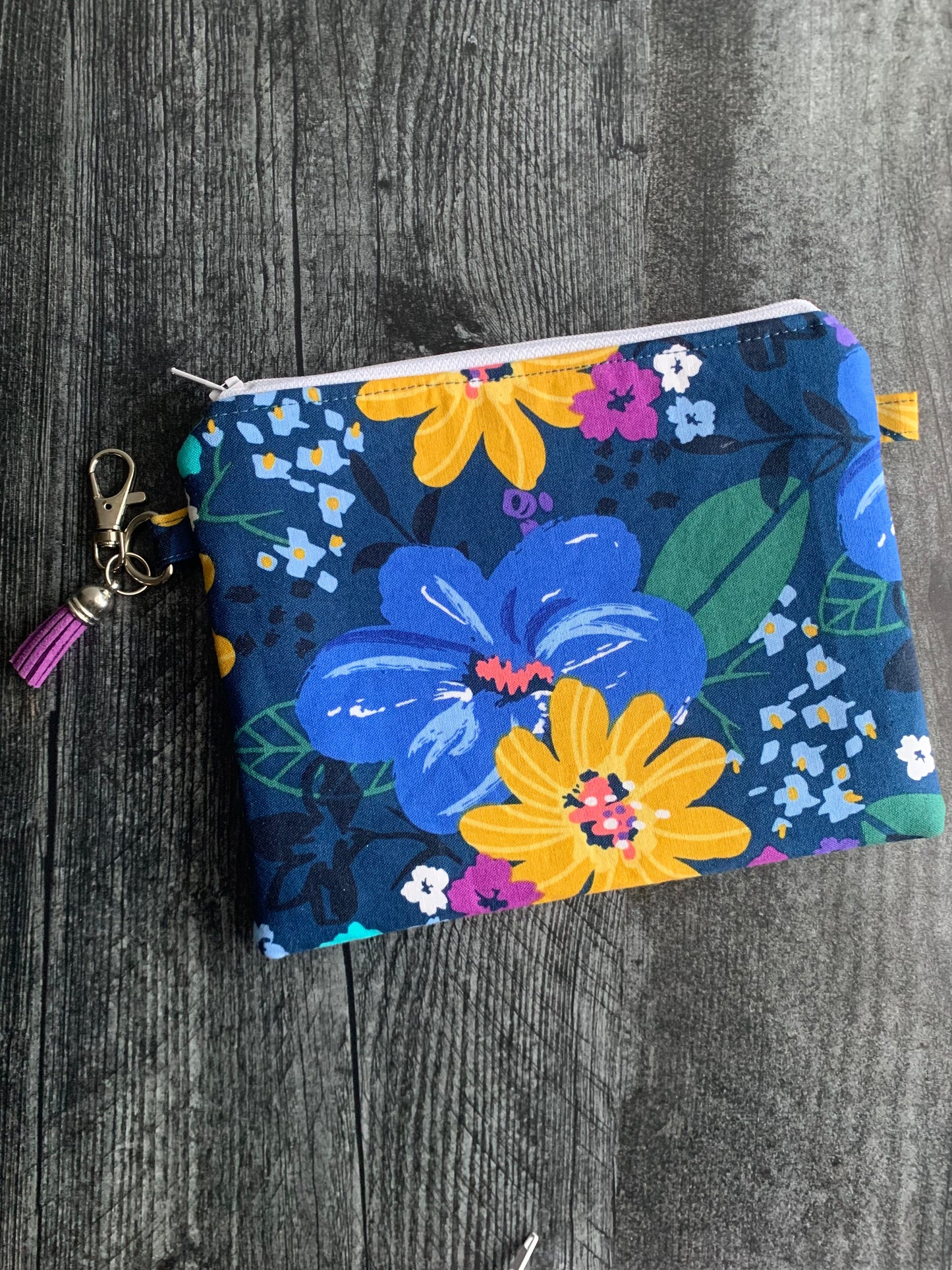 Dilly Dahlia - Zippered Pouch (Medium Sized)