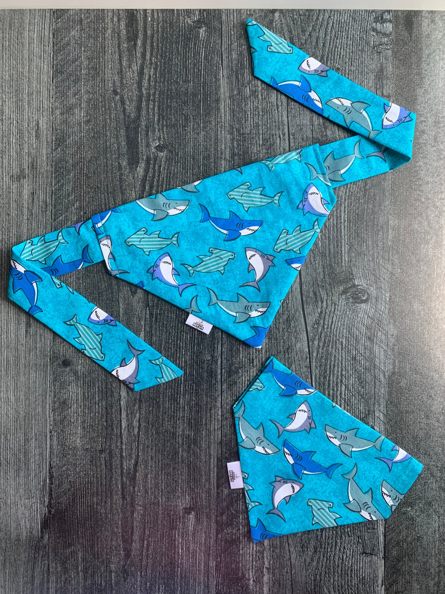 Sharks on Blue - Pet Bandana