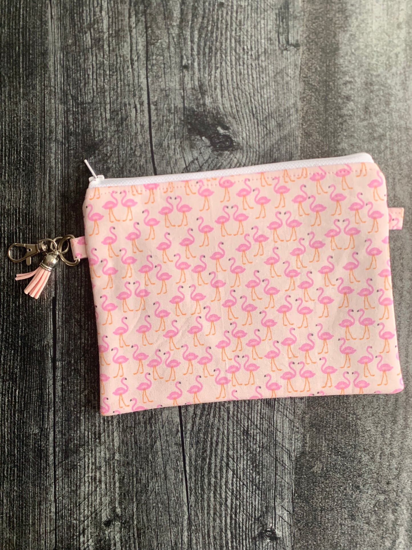 Flamingos - Zippered Pouch (Medium Sized)