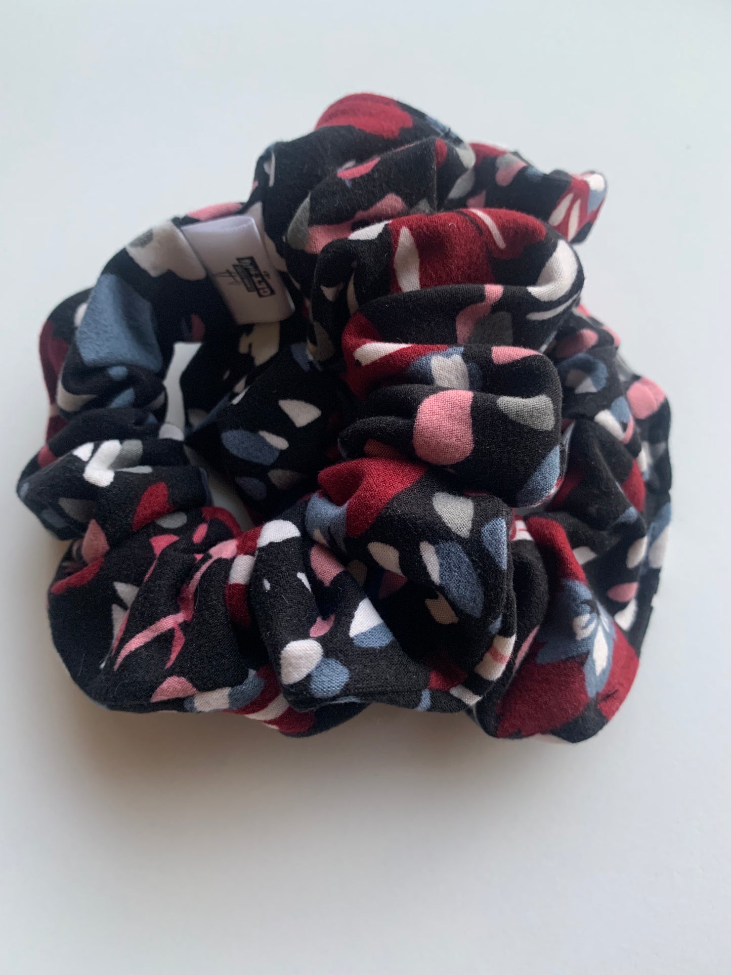 Spotted on Black - Knit Scrunchie