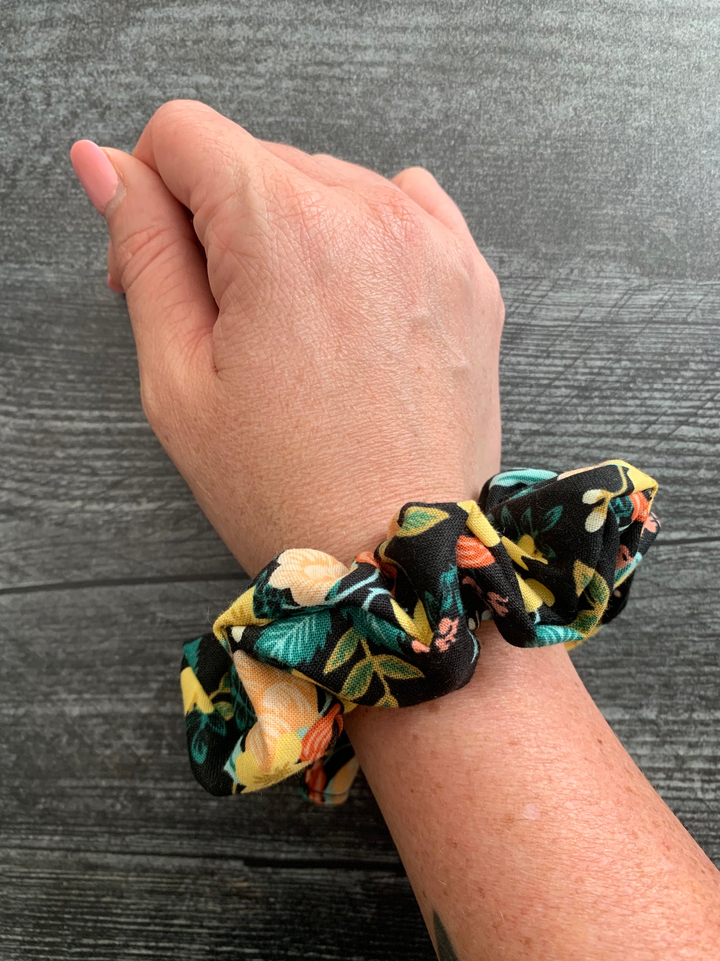 Birch Black - Cotton Scrunchie