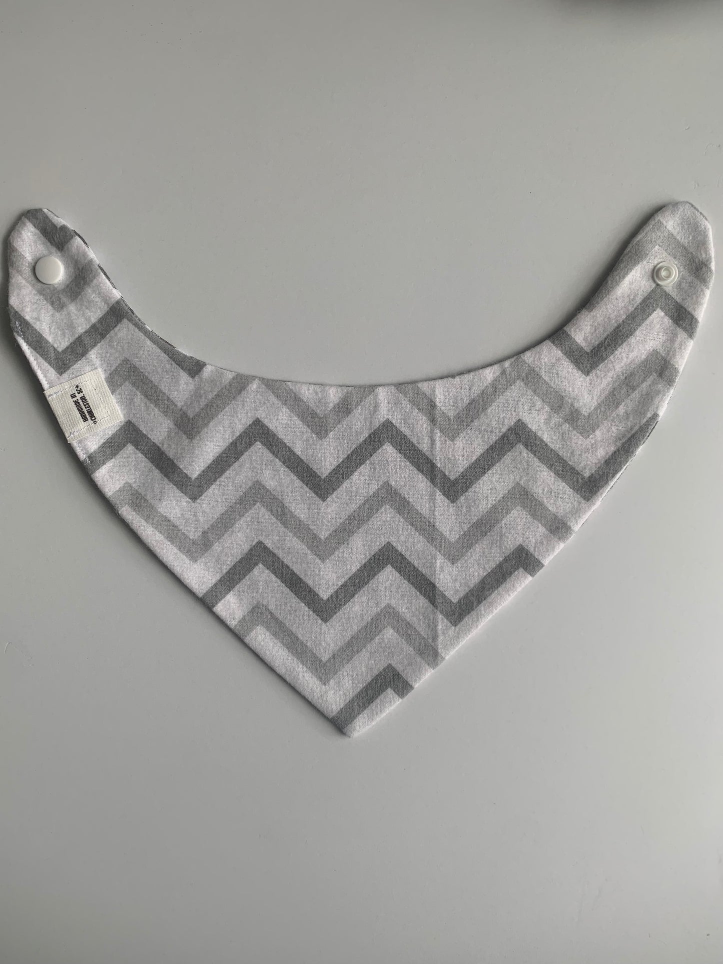 Light Gray Gingham - Infant/Toddler Bandana Bib