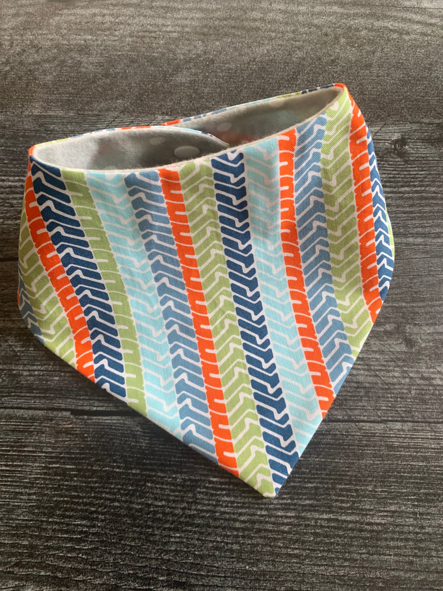Tire Tracks - Infant/Toddler Bandana Bib