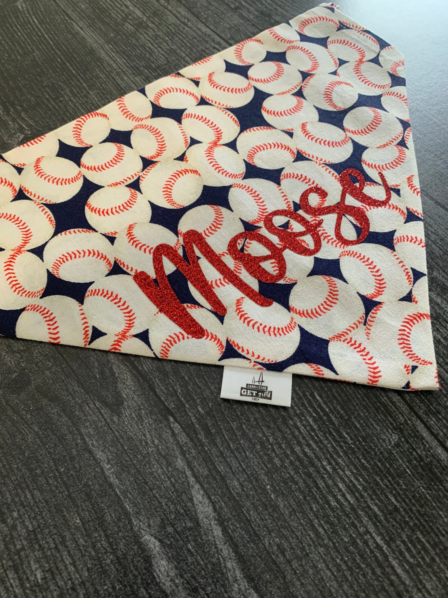 Baseballs on Navy - Pet Bandana