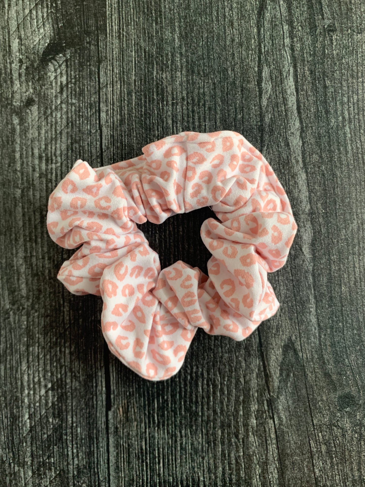Pink Animal Print - Knit Scrunchie