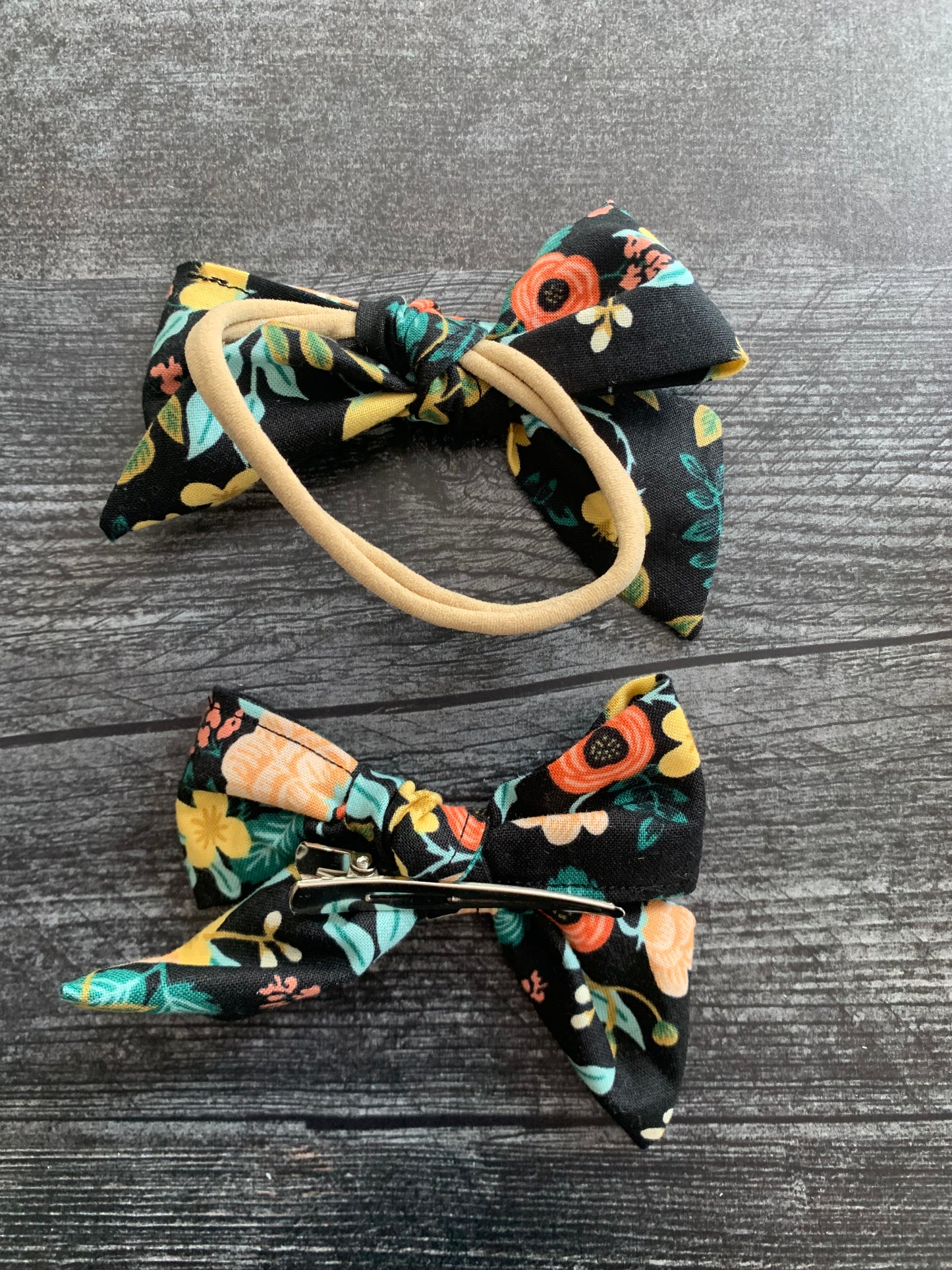 Birch Black - Hair Bows