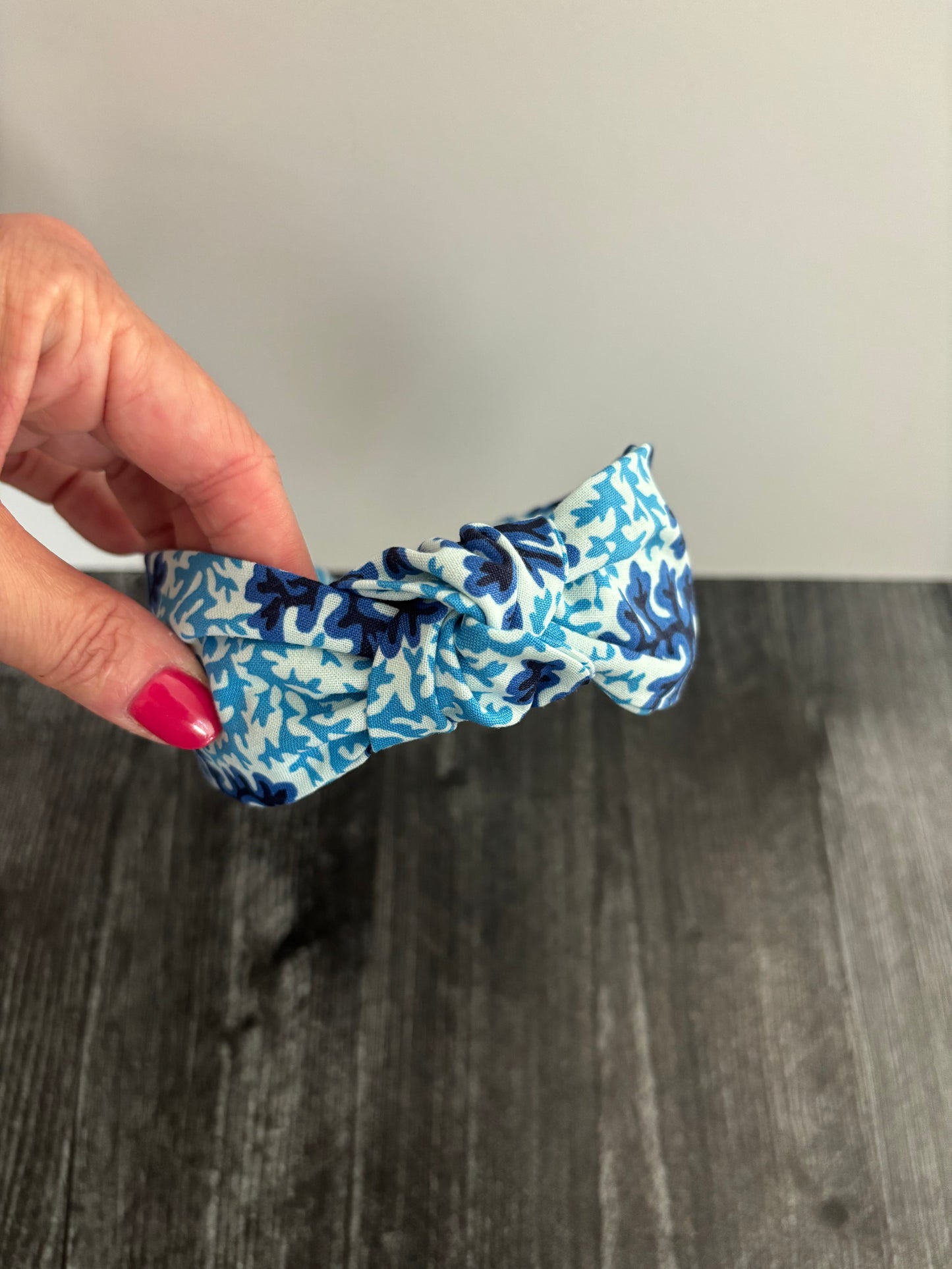 Blue Coral - Knotted Headband