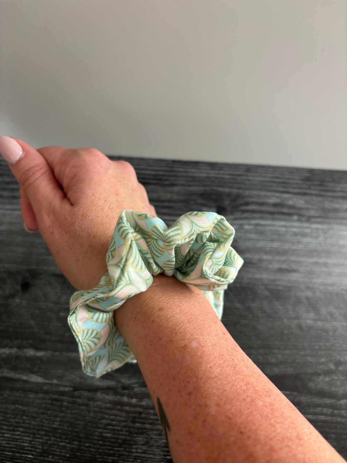 Geometric Pastels - Cotton Scrunchie