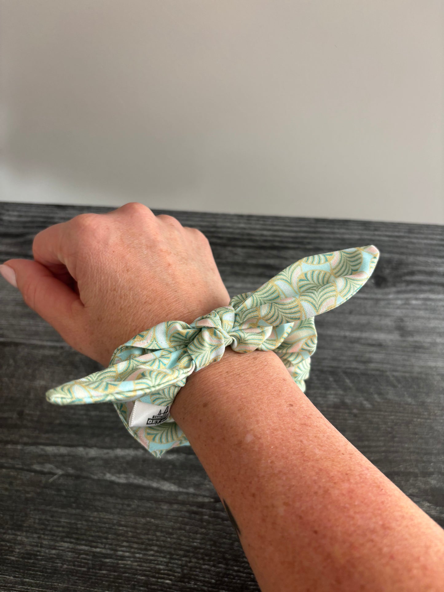 Geometric Pastels - Cotton Scrunchie