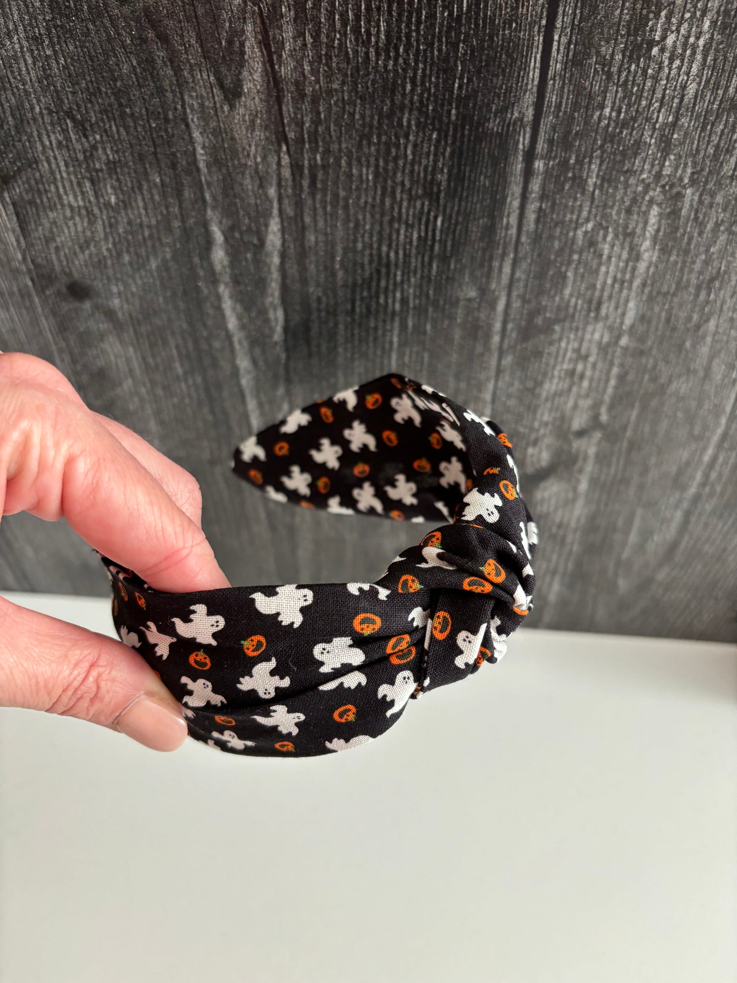 Pumpkins and Ghosts - Knotted Headband