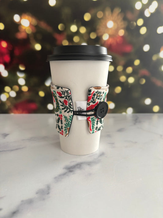 Christmastide Cream - Reusable Coffee Sleeve