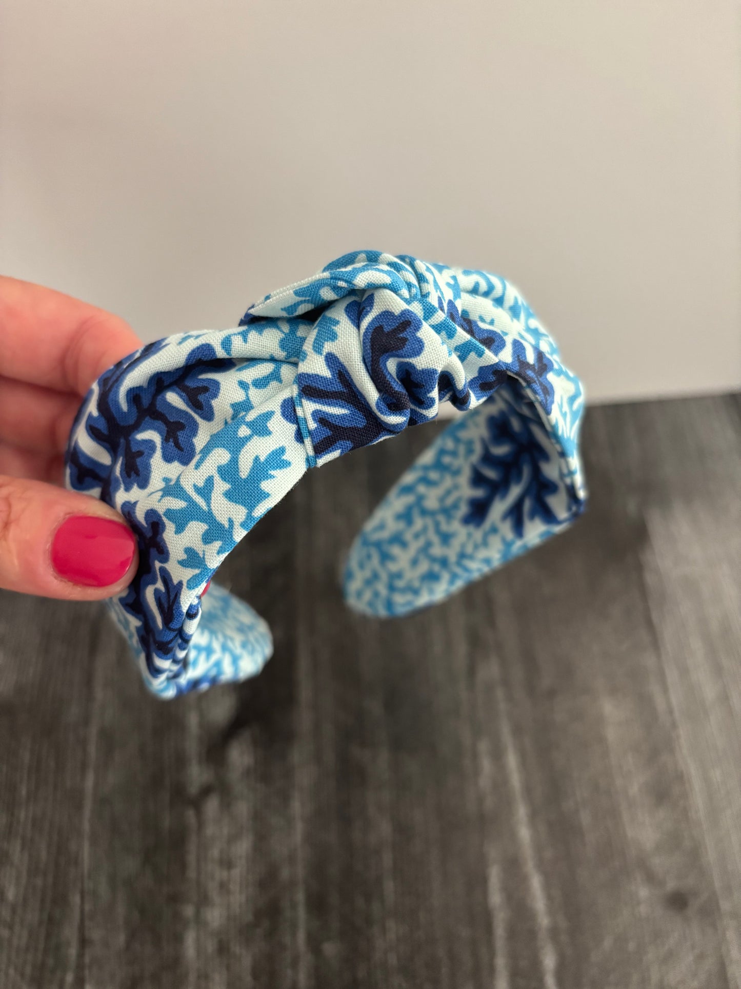 Blue Coral - Knotted Headband