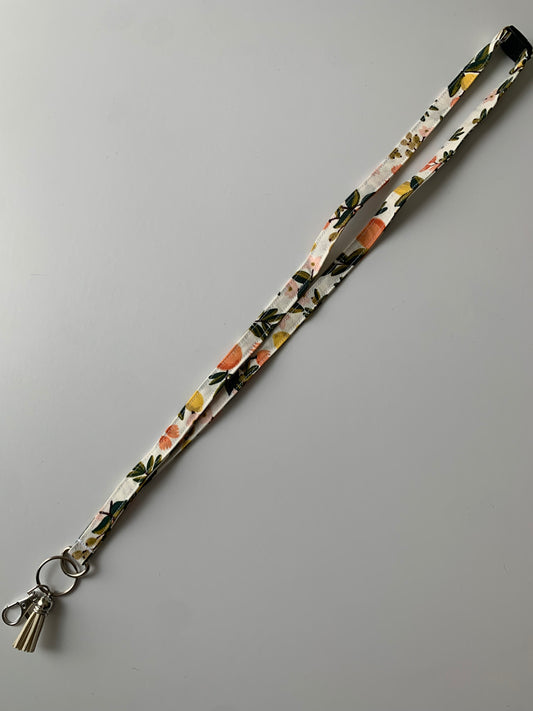 Citrus Floral Cream - Lanyard