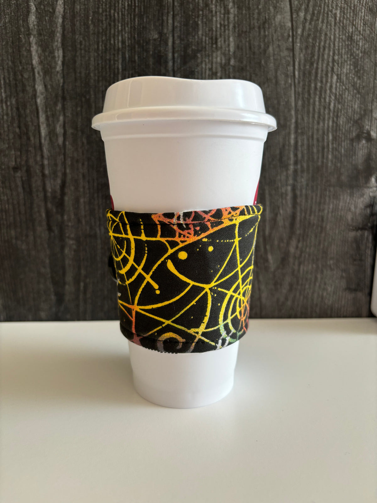 Sparkly Spiderwebs - Reusable Coffee Sleeve