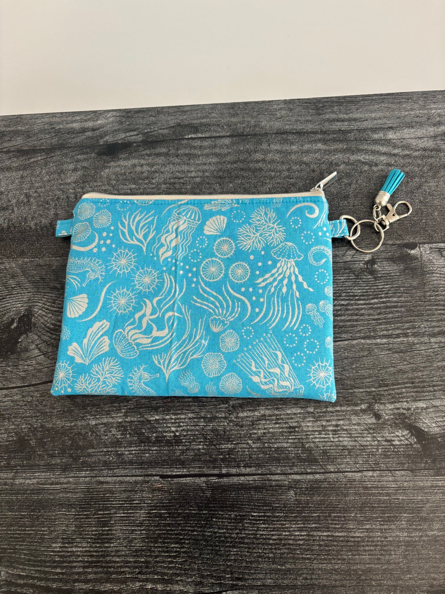 Moontide Silver - Zippered Pouch (Medium Sized)