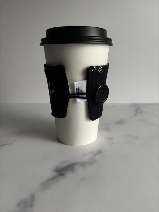 Secret Cats - Reusable Coffee Sleeve