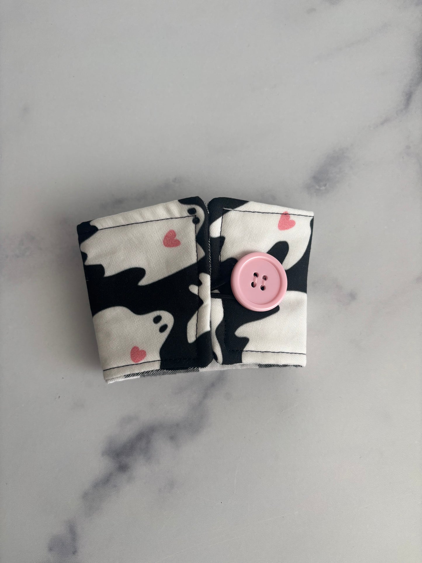 Ghosts and Hearts - Reusable Coffee Sleeve