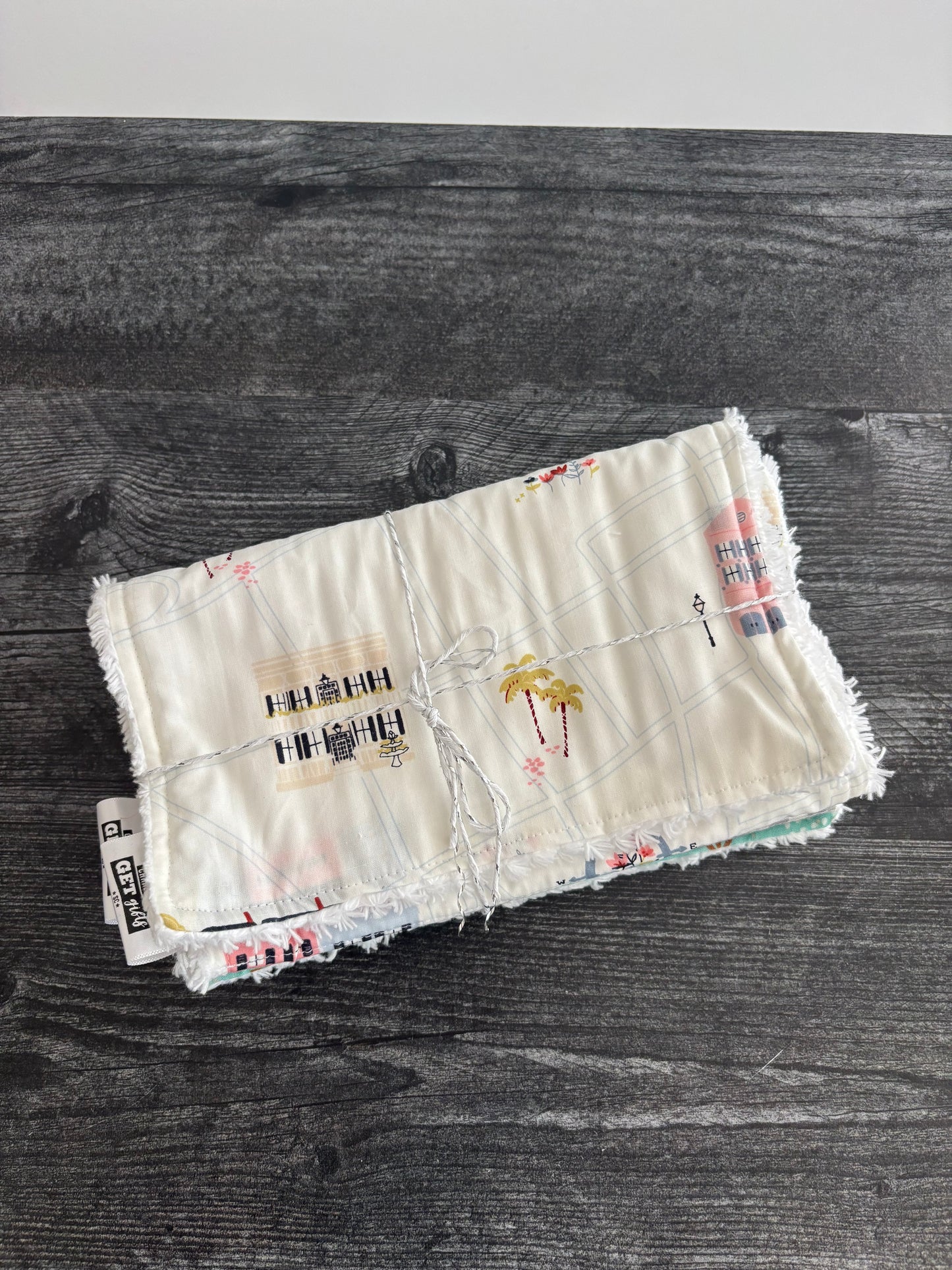 Rainbow Row - Burp Cloth Set