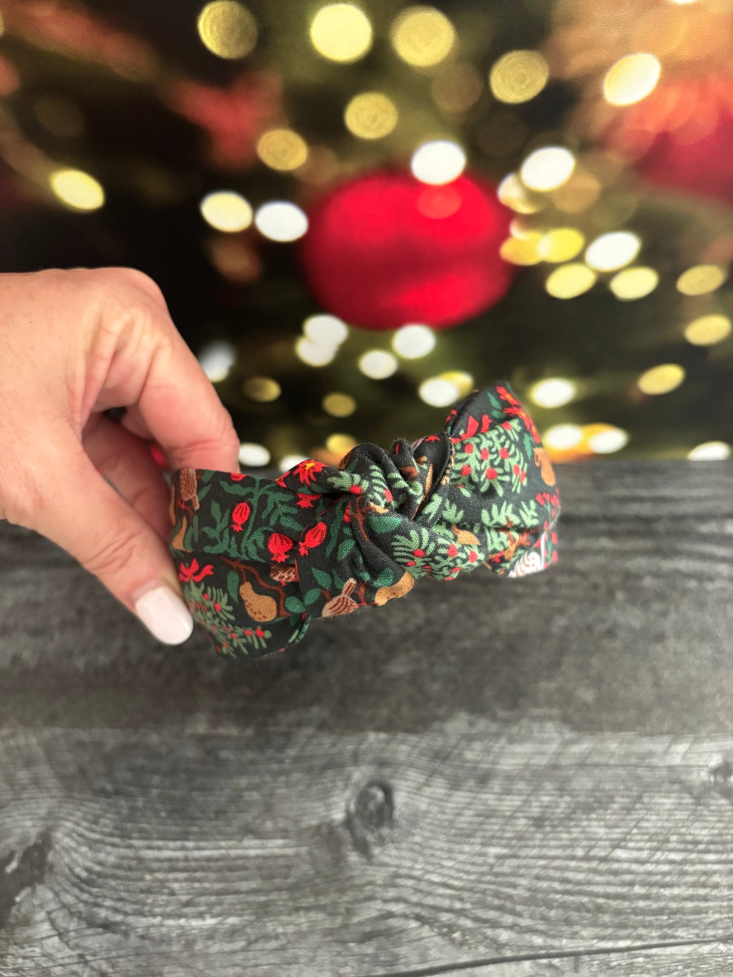 Christmastide Evergreen - Knotted Headband