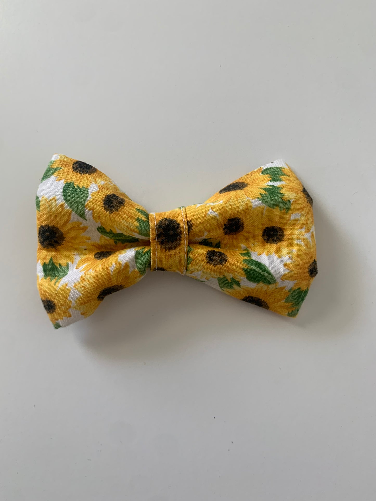 Sunflowers on White - Pet Bow Tie