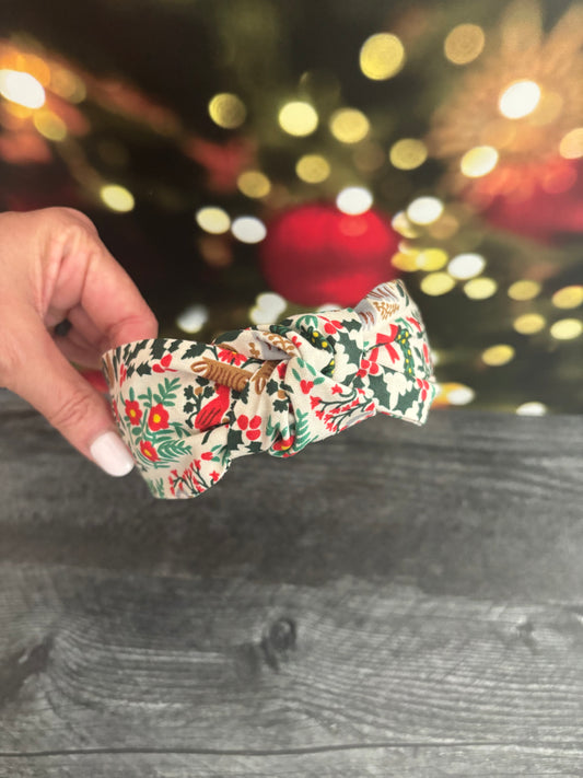 Christmastide Cream - Knotted Headband