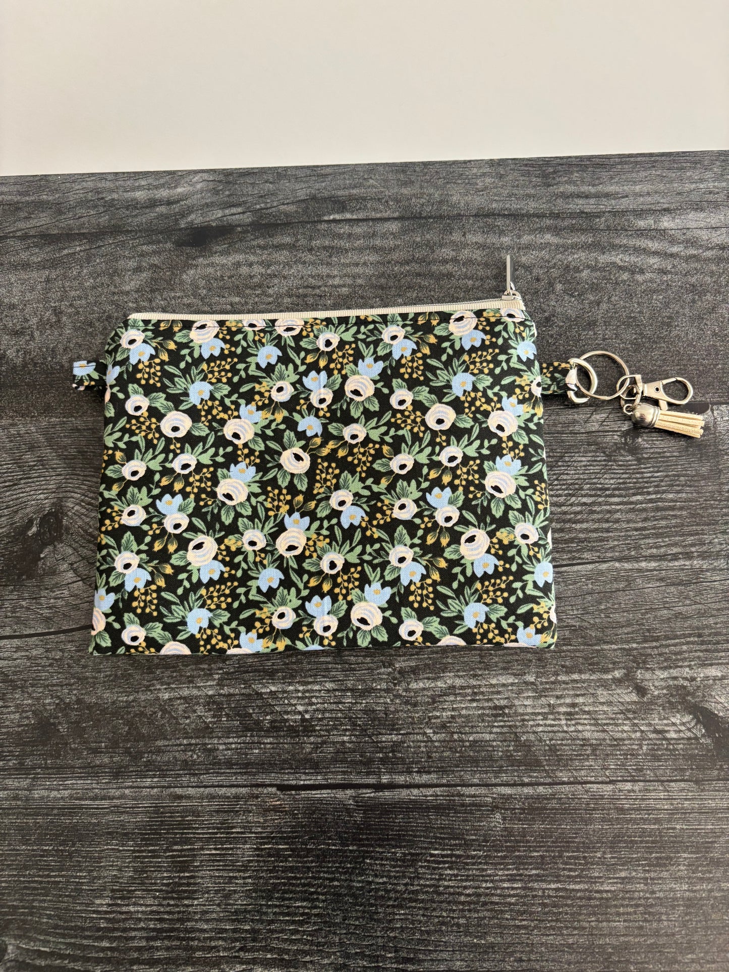 Rosa Black - Zippered Pouch (Medium Sized)