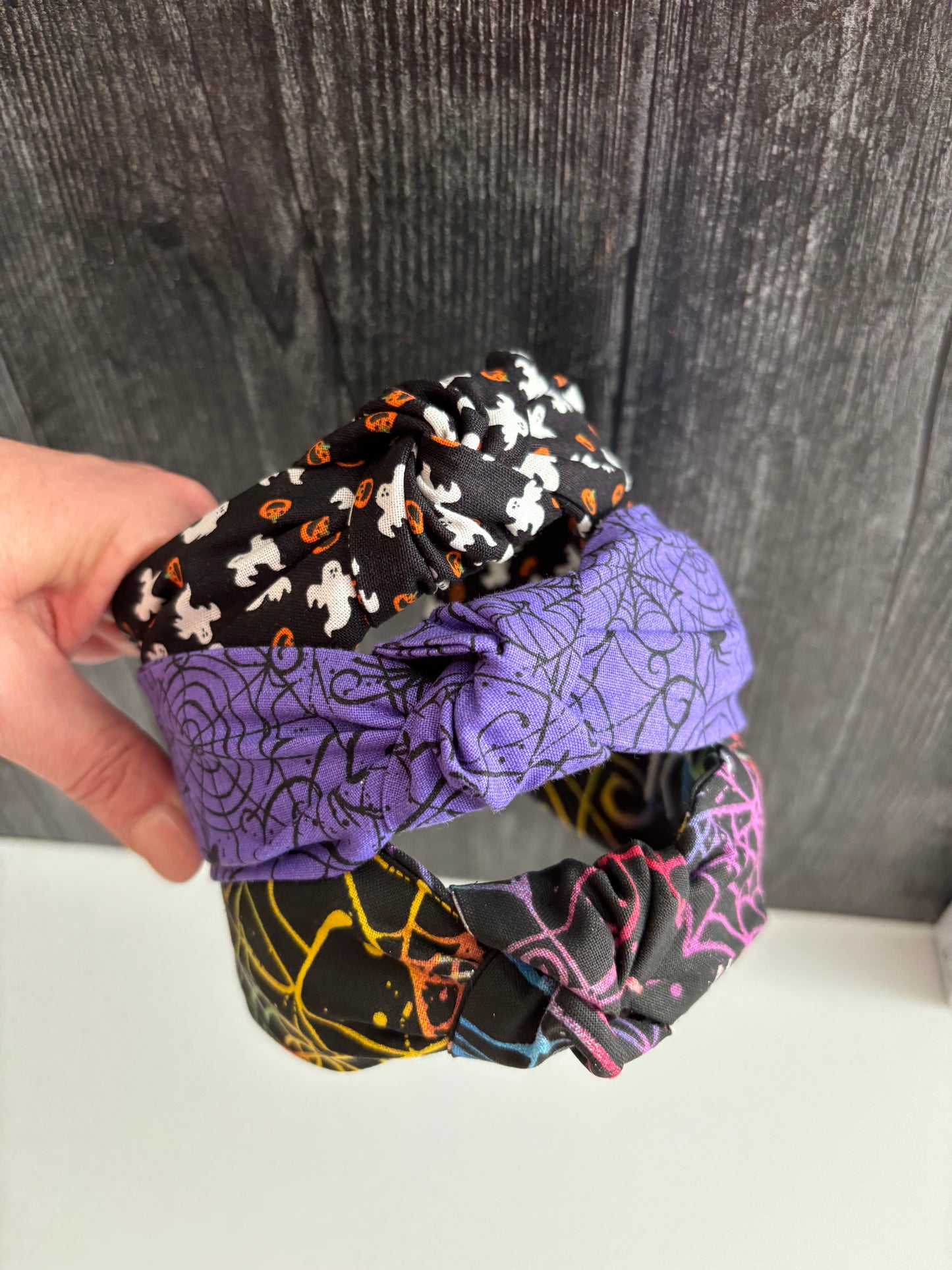 Pumpkins and Ghosts - Knotted Headband