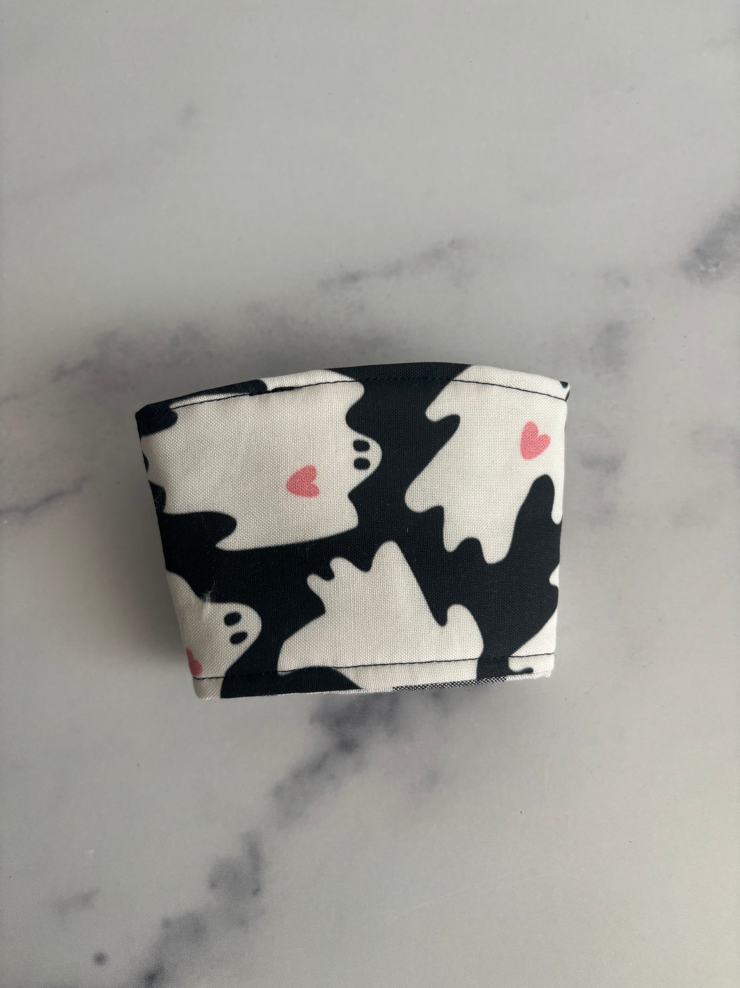 Ghosts and Hearts - Reusable Coffee Sleeve