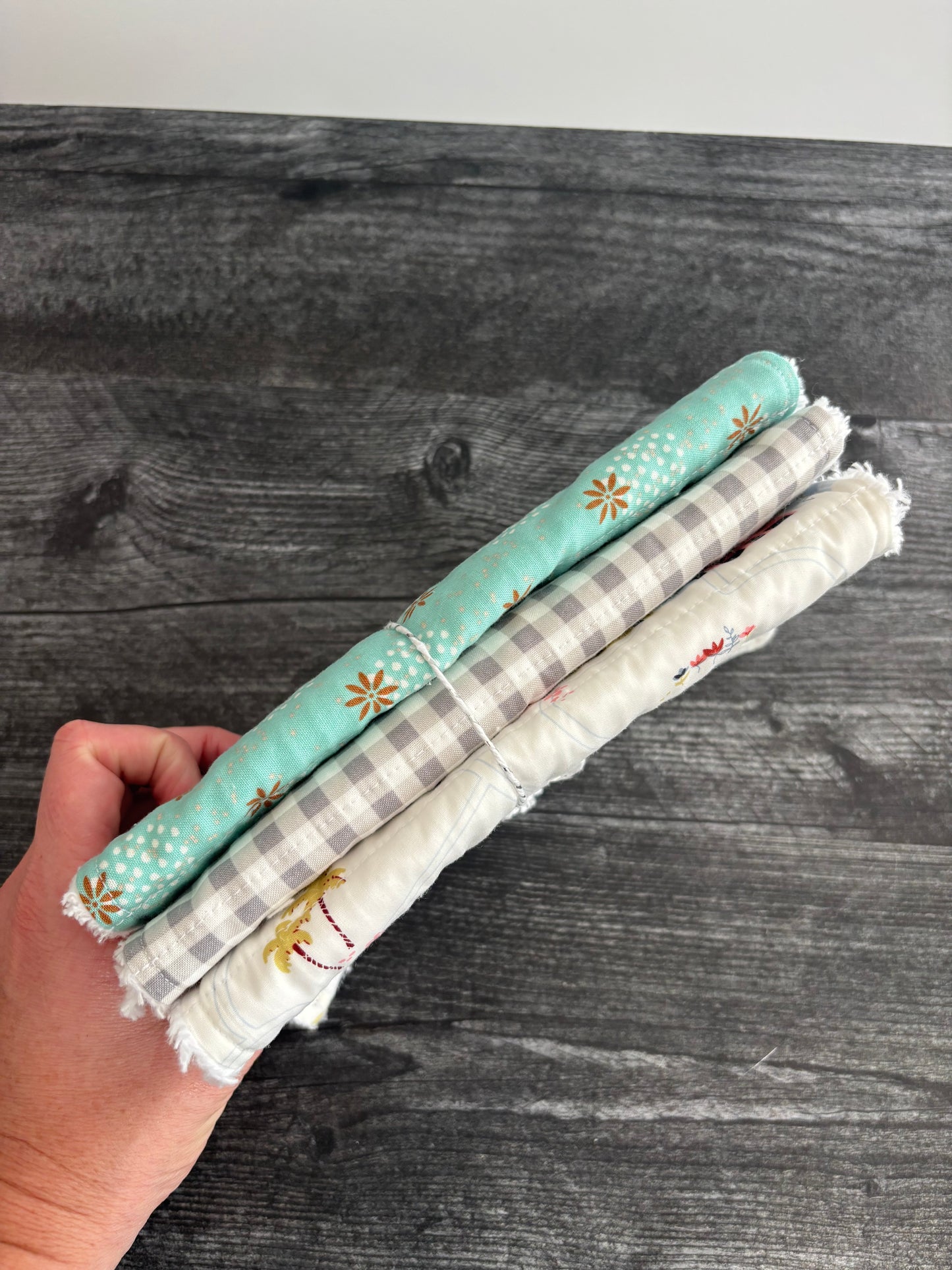 Rainbow Row - Burp Cloth Set