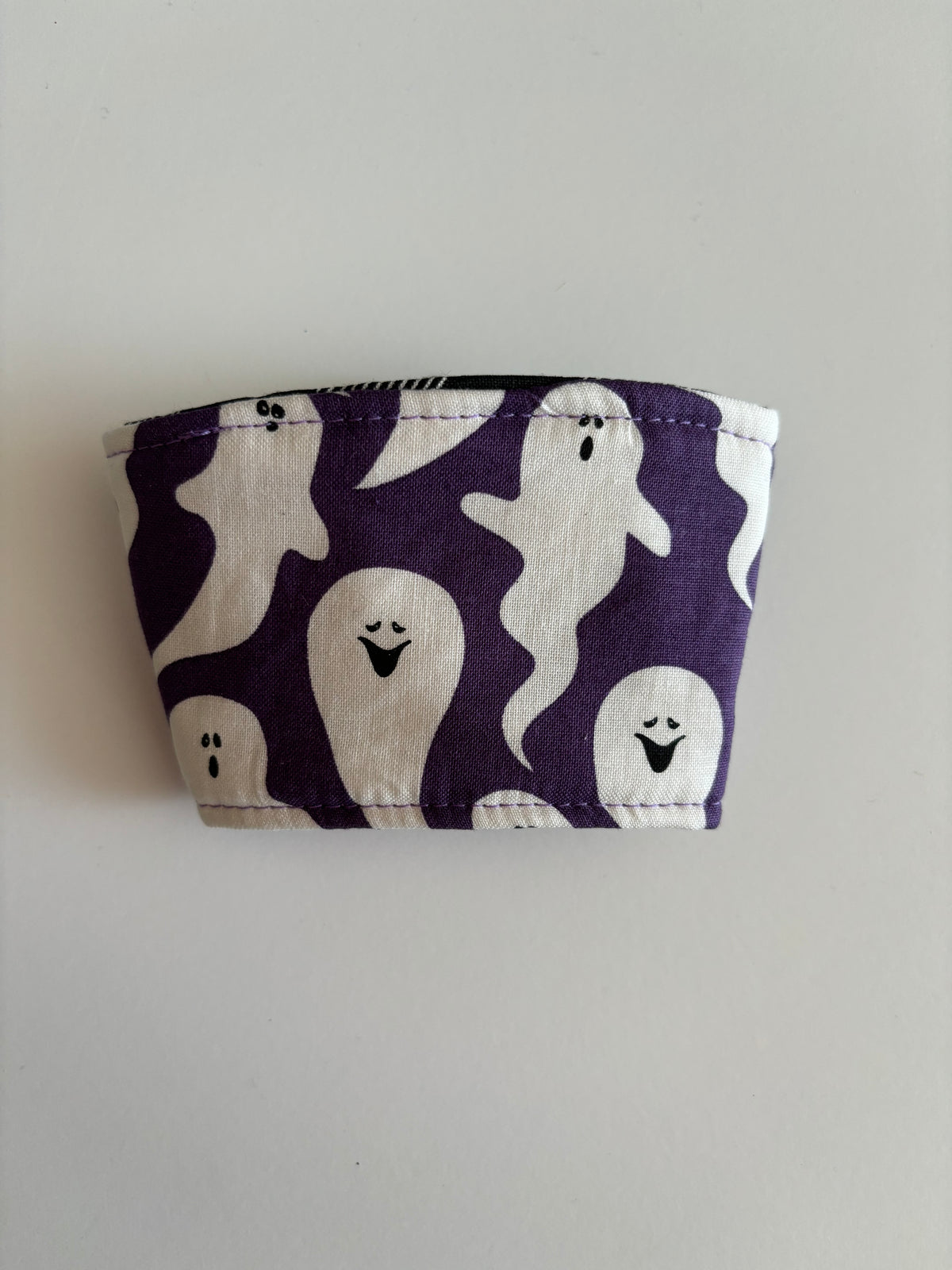 Ghosts on Purple - Reusable Coffee Sleeve