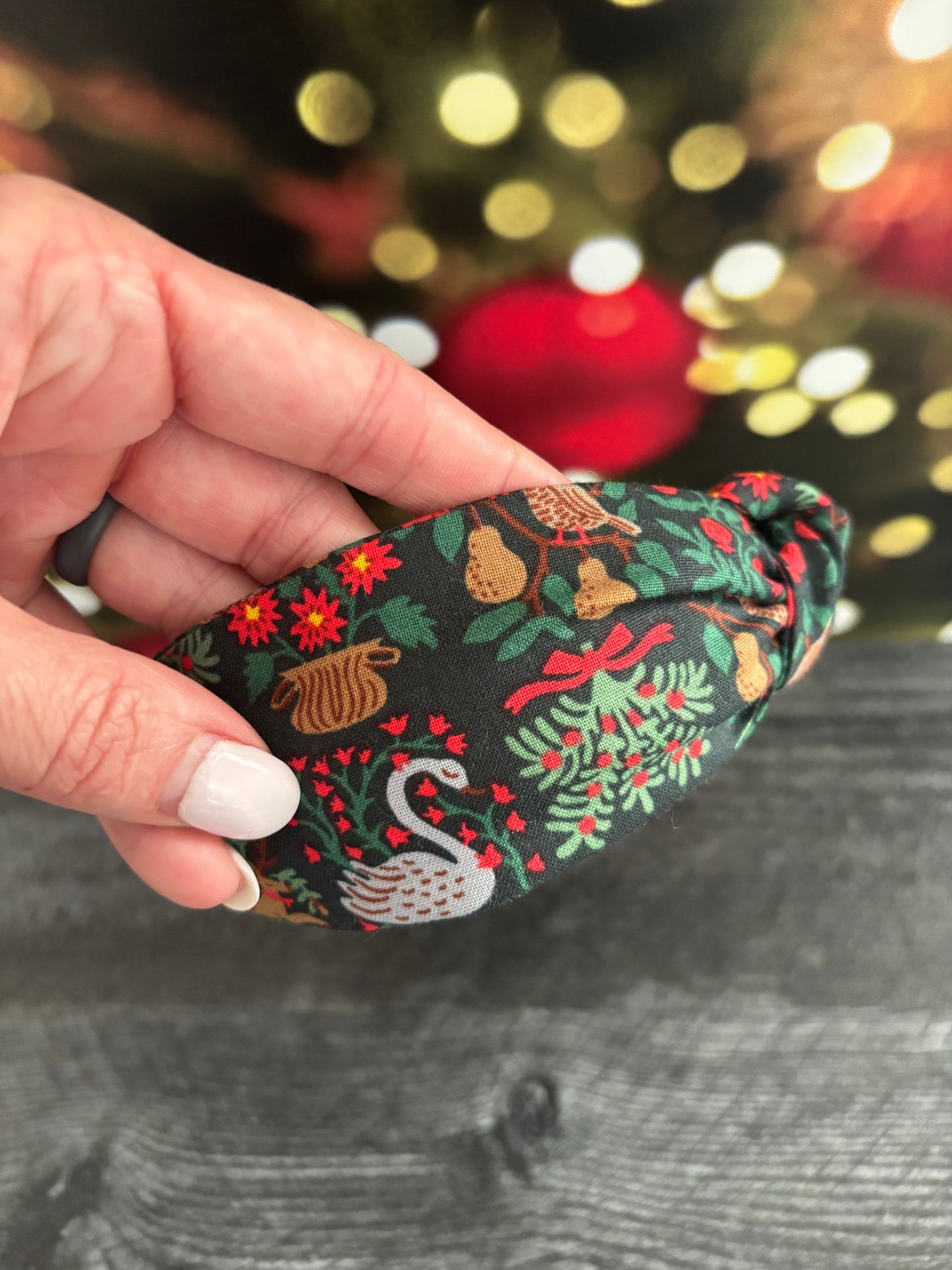 Christmastide Evergreen - Knotted Headband