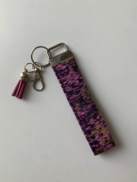 Sparkly Purple and Gold - Keychain