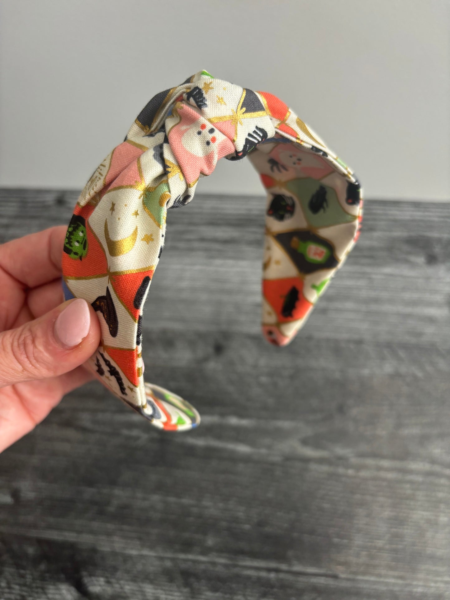 Halloween Argyle - Knotted Headband