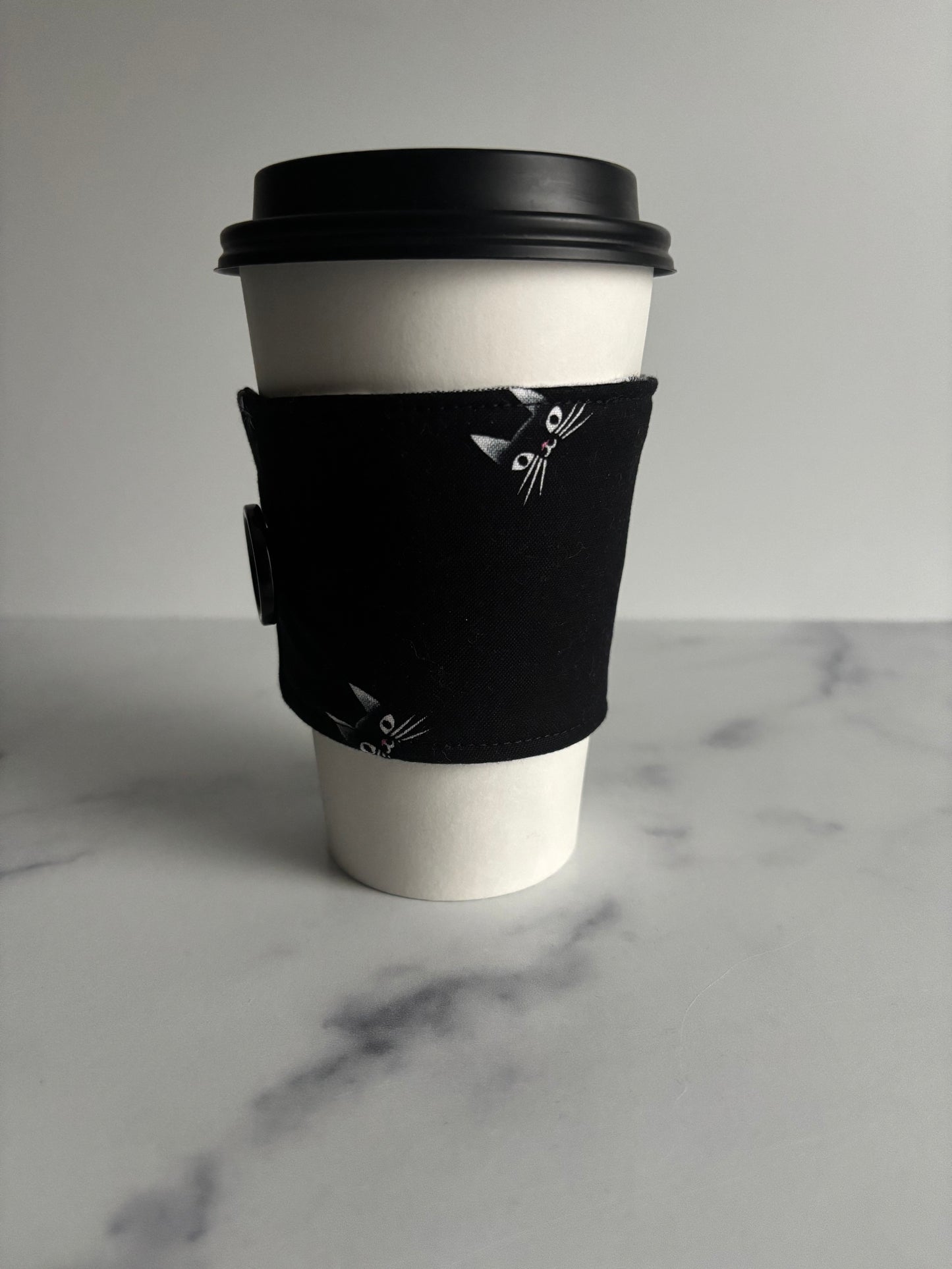 Secret Cats - Reusable Coffee Sleeve