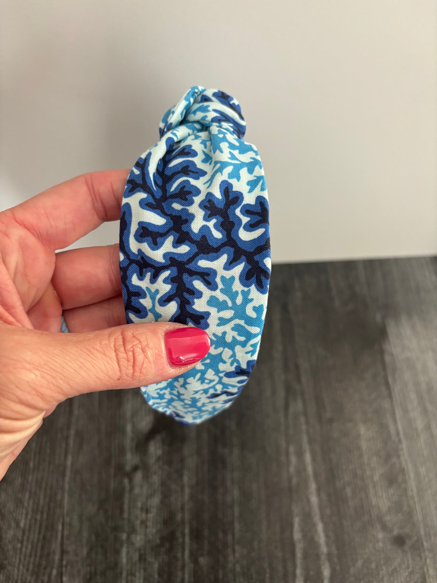 Blue Coral - Knotted Headband